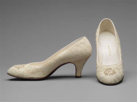 Grace Kellys Wedding Shoes Designed By David Evins American Born