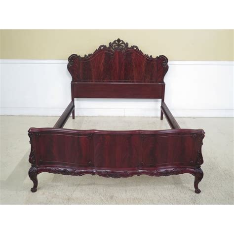Quality 1950's diner furniture made in usa. 1950s Era Vintage Swan Carved Mahogany Bedroom Set - Set ...