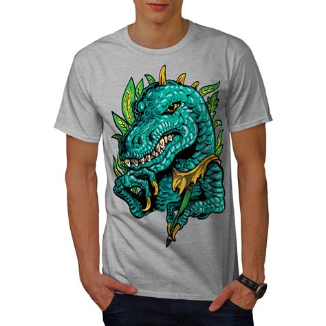Wellcoda Cool Dinosaur Mens T Shirt Reptile Graphic Design Printed Tee