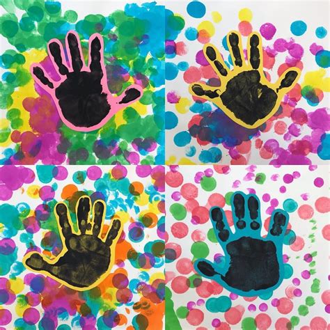 Pre K Hand Prints Are Just So Cute 🤗😍 These Are 4 Different Artworks