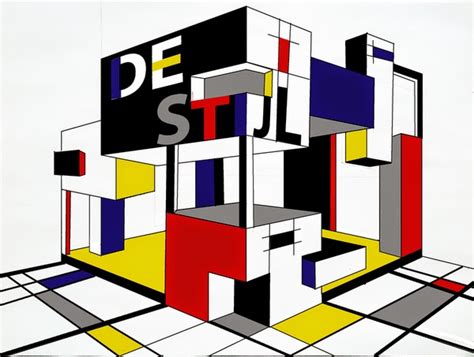 History Of Colour In Design De Stijl Interior Design