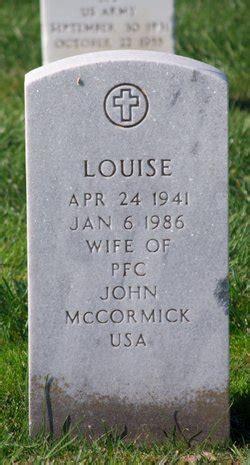 Louise McCormick Mémorial Find a Grave