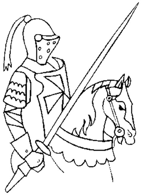 Horse And Knight Colouring Pages - Coloring Home