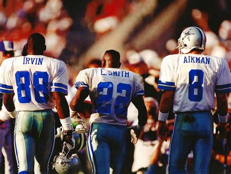 Nfl Dallas Cowboys Legends Michael Irvin Emmitt Smith Troy Aikman Photo