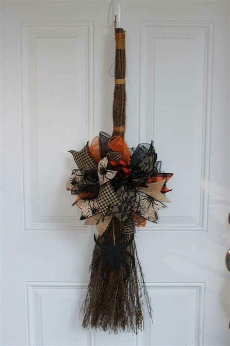 Halloween Cinnamon Broom Door Decoration Halloween Crafts Fall Door