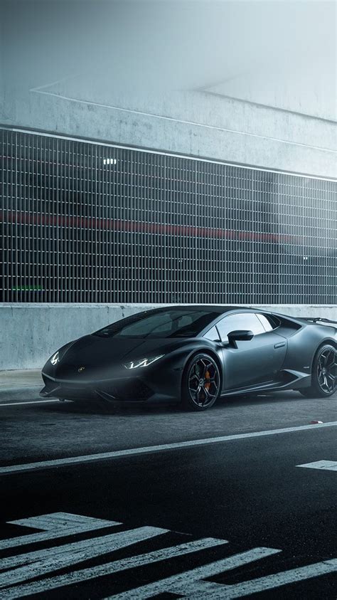 Lamborghini Huracan Vellano Matte Black Car Wallpaper Hd Iphone Black