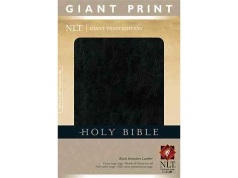 Holy Bible New Living Translation Black Imitation Leather Classic