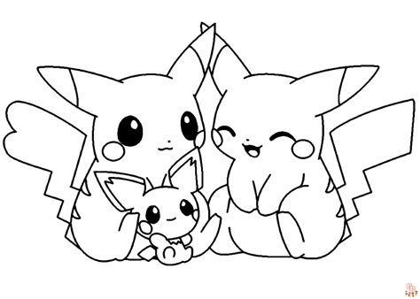 Cute Pokemon Coloring Pages Free Printable Sheets