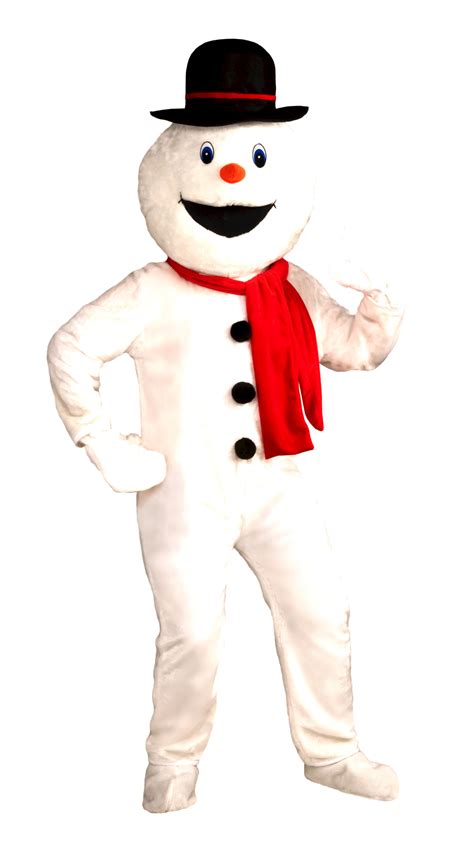 Snowman Economy Mascot Adult Costume