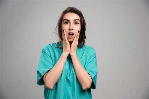 Free Photo Female Doctor Shocked About Details Of Operation High Quality Photo