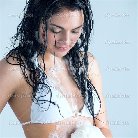 Woman Washing Body Stock Photo By Hasloo