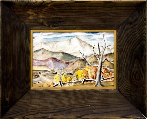 Charles Ragland Bunnell Pikes Peak 1940s Colorado Mountain Landscape