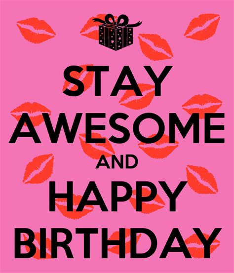 Stay Awesome And Happy Birthday Poster Venom Keep Calm O Matic