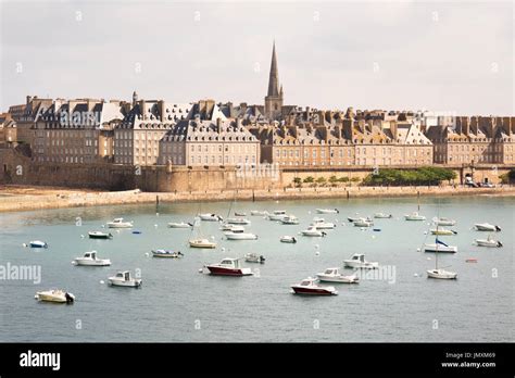 The Historic Walled Town And Harbour St Malo Saint Malo Brittany