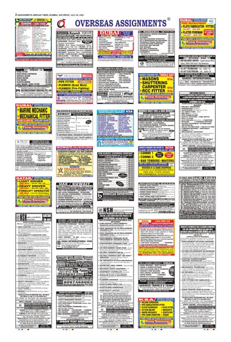 Assignment Abroad Times Today Pdf Newspaper July
