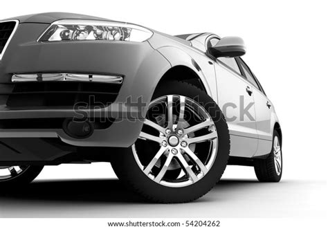 Dynamic View Modern Car Front View Stock Illustration 54204262