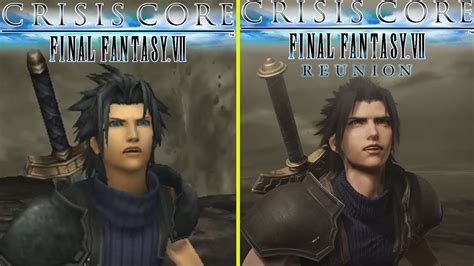 Crisis Core Final Fantasy Vii Reunion Remake Vs Original Psp Early