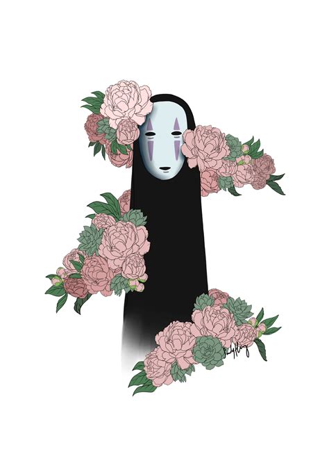 How To Draw No Face From Spirited Away At How To Draw