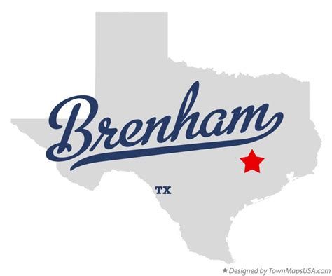 Map Of Brenham Tx Texas