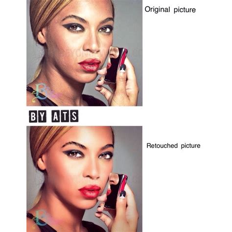 Beyoncé For Loreal Retouched Picture By Sofia Tazi