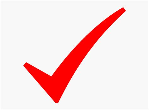 Red Check Mark Png Red Check Png Transparent Png Kindpng