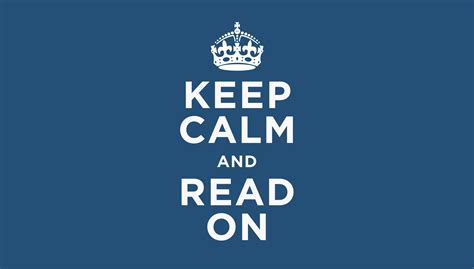 Keep Calm And Read On Wallpaper