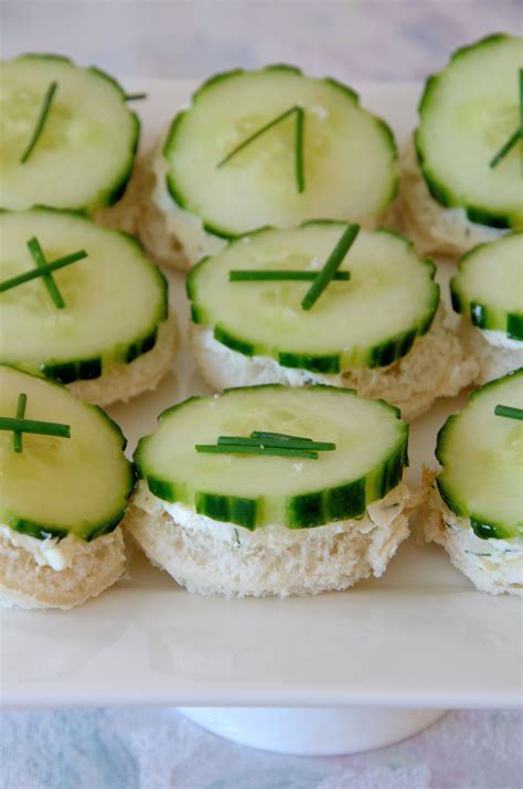 Open Faced Cucumber Sandwiches Perfect For Tea Or A Picnic Cucumber