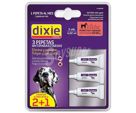 Dixie Pipetas Insecticidas Para Perros De Talla Grande Entre Y Kg