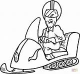 Snowmobile Coloring Skidoo Motoneige Schneemobil Moottorikelkka Kolorowanki Ausmalbild Kolorowanka Skuter Druku Sniezny Schneemobile Dzieci sketch template