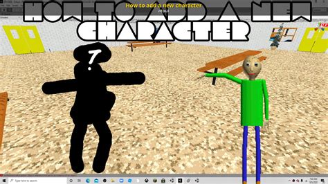 How To Add A New Character Baldis Basics Tutorials