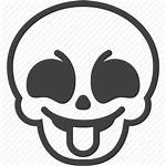 Skull Smile Face Tongue Icon Teasy Emotion