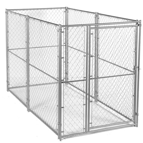 Lucky Dog 6 Ft H X 5 Ft W X 10 Ft L Modular Chain Link Kennel Kit Cl