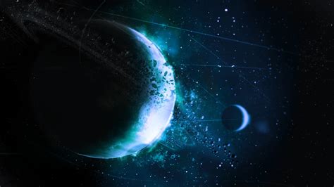 Heavenly Bodies Digital Wallpaper Space Planet Space Art Digital