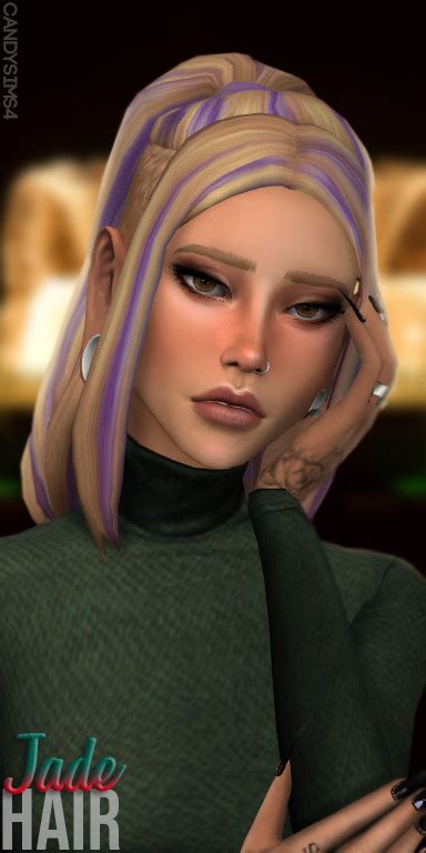 Candy Sims 4 Jade Hair • Sims 4 Downloads