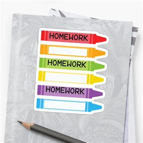 School Stickers Cute Homework Stickers Stickers By Tammy Devoll