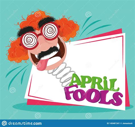 April Fools Day Card Stock Vector Illustration Of Design 145481341