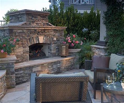 Outdoor Fireplace Features Landscaping Network