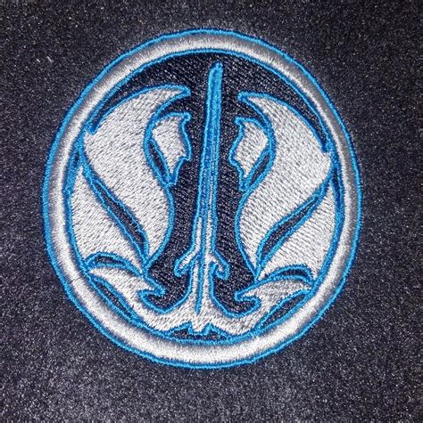 Star Wars Grey Jedi Symbol Patch Etsy