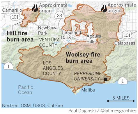 Malibu California Fire Map
