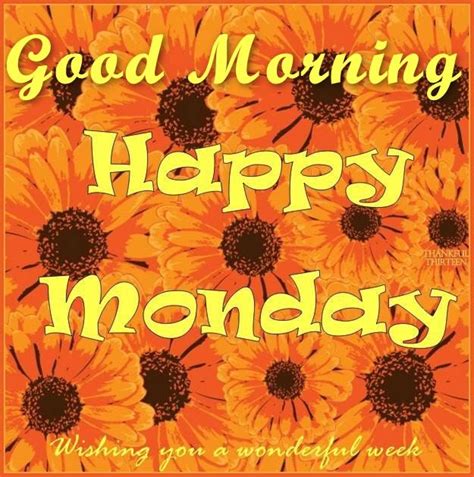 Good Morning Happy Monday Wishing You A Great Week Pictures Photos