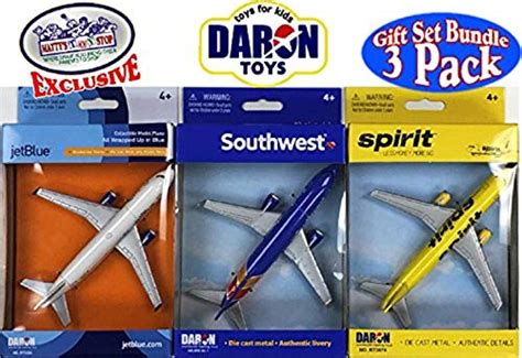 Daron Southwest Jetblue And Spirit Airlines Die Cast Planes T Set