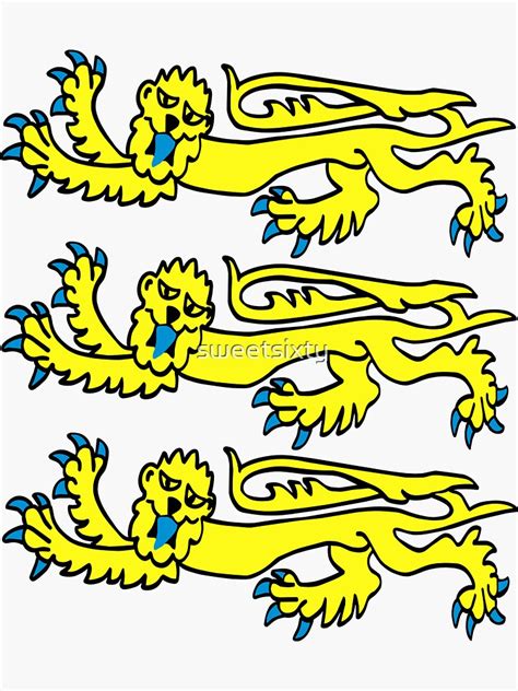 Royal Arms Of England English Banner Britain Sticker By