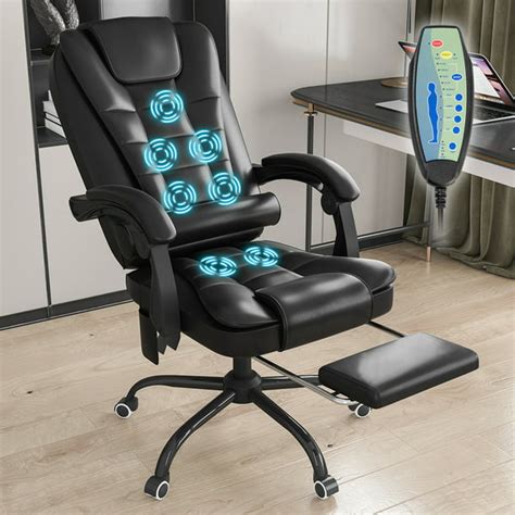 Hoffree Ergonomic Massage Office Chair Big And Tall Executive Vibrating