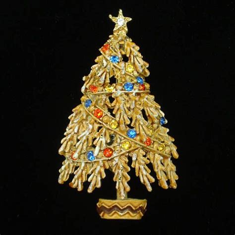 Vintage Christmas Tree Pin Holiday Jewelry Artofit