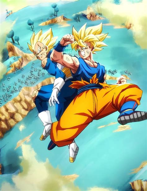 Vegeta Ssj 1 Y Goku Ssj 1 Dragon Ball Super Manga Anime Dragon Ball