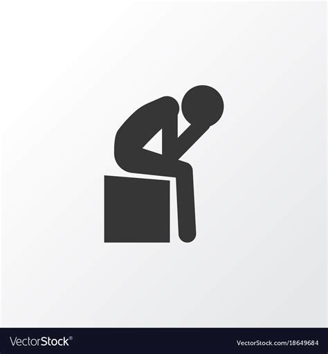 Depression Icon Symbol Premium Quality Isolated Vector Image