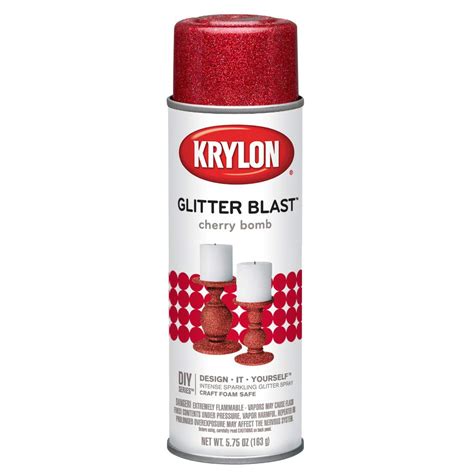 Krylon Glitter Blast 575 Oz Cherry Bomb Spray Paint
