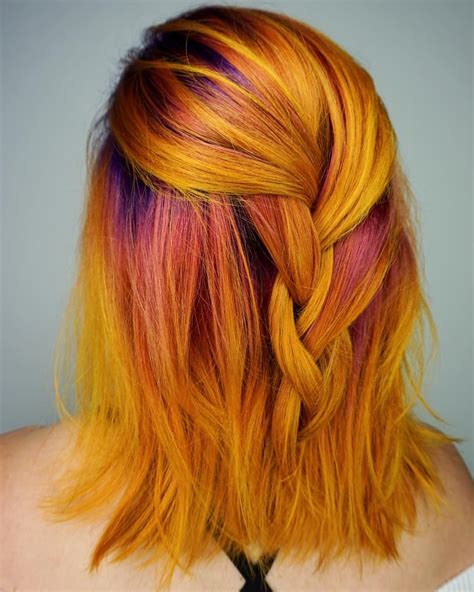 Yellow Hair Color Bright Hair Colors Hair Color And Cut Colourful