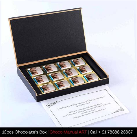 Congratulations T Celebration Personalised Chocolate Box Choco Manualart