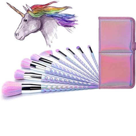 Buy Ammiy Makeup Brushes 10pcs Unicorn Makeup Brushes Set With Colorful